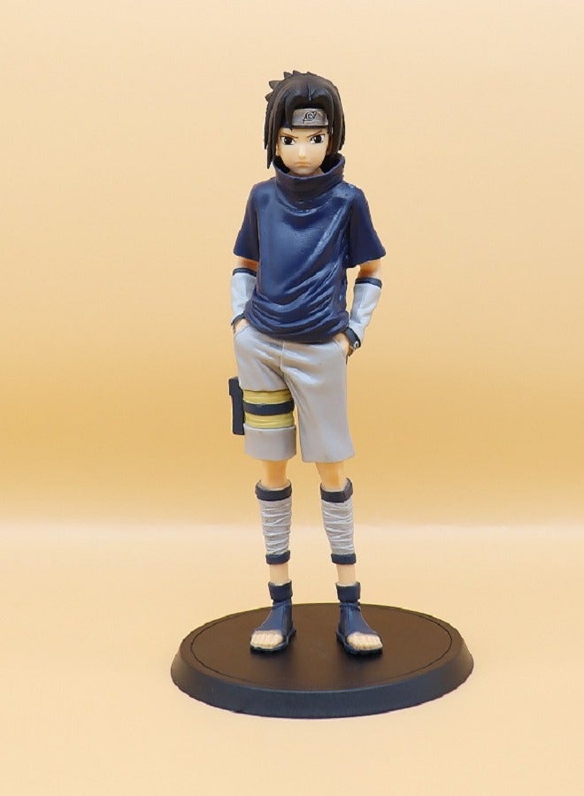 Naruto Childhood Uchiha Sasuke Handmade Figurine Model Decoration - Image 1